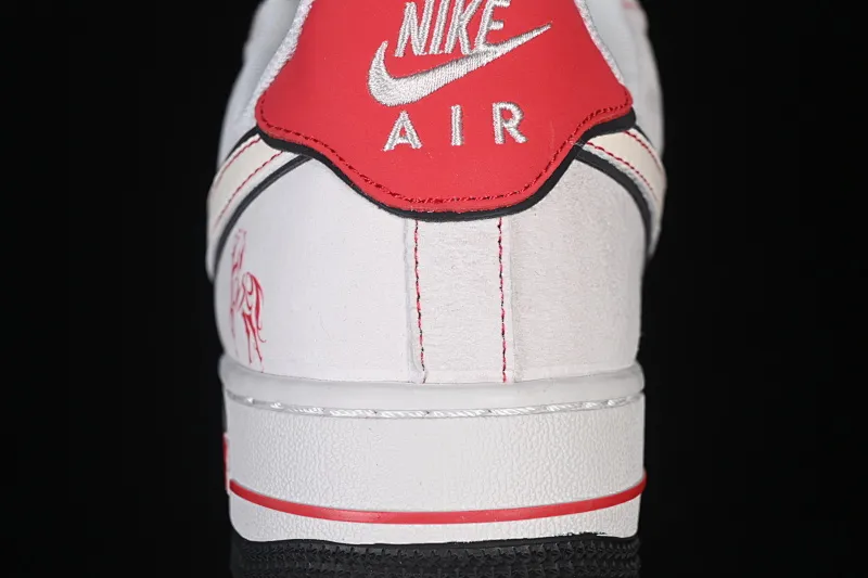 All categories Nk Air Force 1 Air Force series Nk Air Force 1 Low Air Force low-top Nike Air Force 1'07 Low red and white presbyopic stitching Air Force 1 low-top casual sneakers JP2026-131